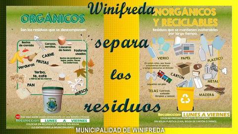 Atención : Separación de residuos en Winifreda