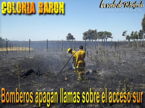 Colonia Barón: sofocan dos incendios