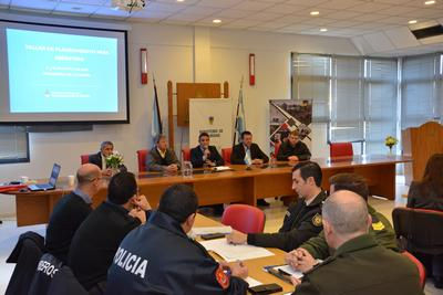 Luis Clara estuvo en capacitación en prevención ante situaciones de emergencia o desastre