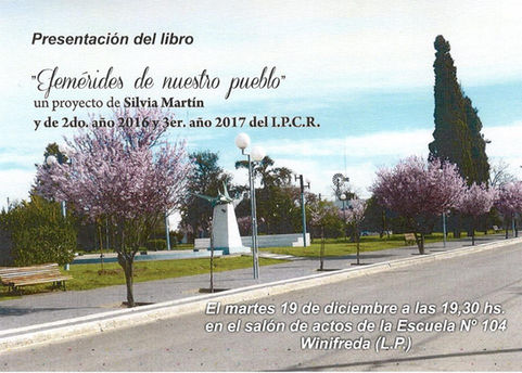 Las Efemérides de Winifreda en un libro