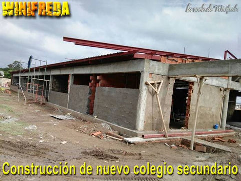 Avanza a buen ritmo la construcción del nuevo colegio secundario en Winifreda