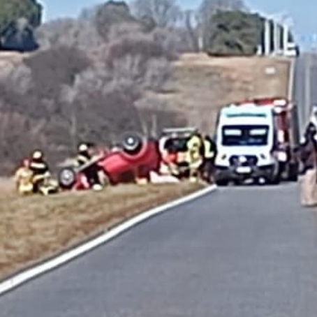 Fatal choque frontal en Ruta 35 deja un muerto y cuatro heridos graves.