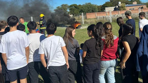 Bomberos Voluntarios capacitaron a estudiantes del Colegio Secundario en prevención, RCP y primeros auxilios