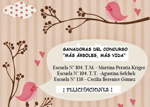 Winifreda: Concurso Municipal de Cuentos ''Más árboles, más vida''