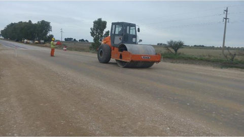 Obras públicas: Trabajos viales en la Ruta Provincial 1