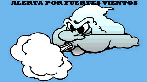 Alerta Meteorológico por Vientos intensos con ráfagas