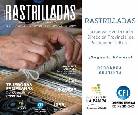 Cultura: Se encuentra disponible el ejemplar Nº 2 de la revista Rastrilladas
