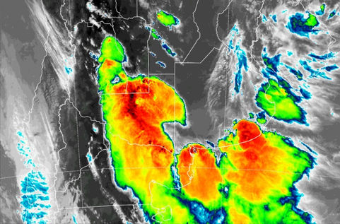 Emiten nuevo alerta por lluvias, tormentas fuertes y probabilidad de caída de granizo