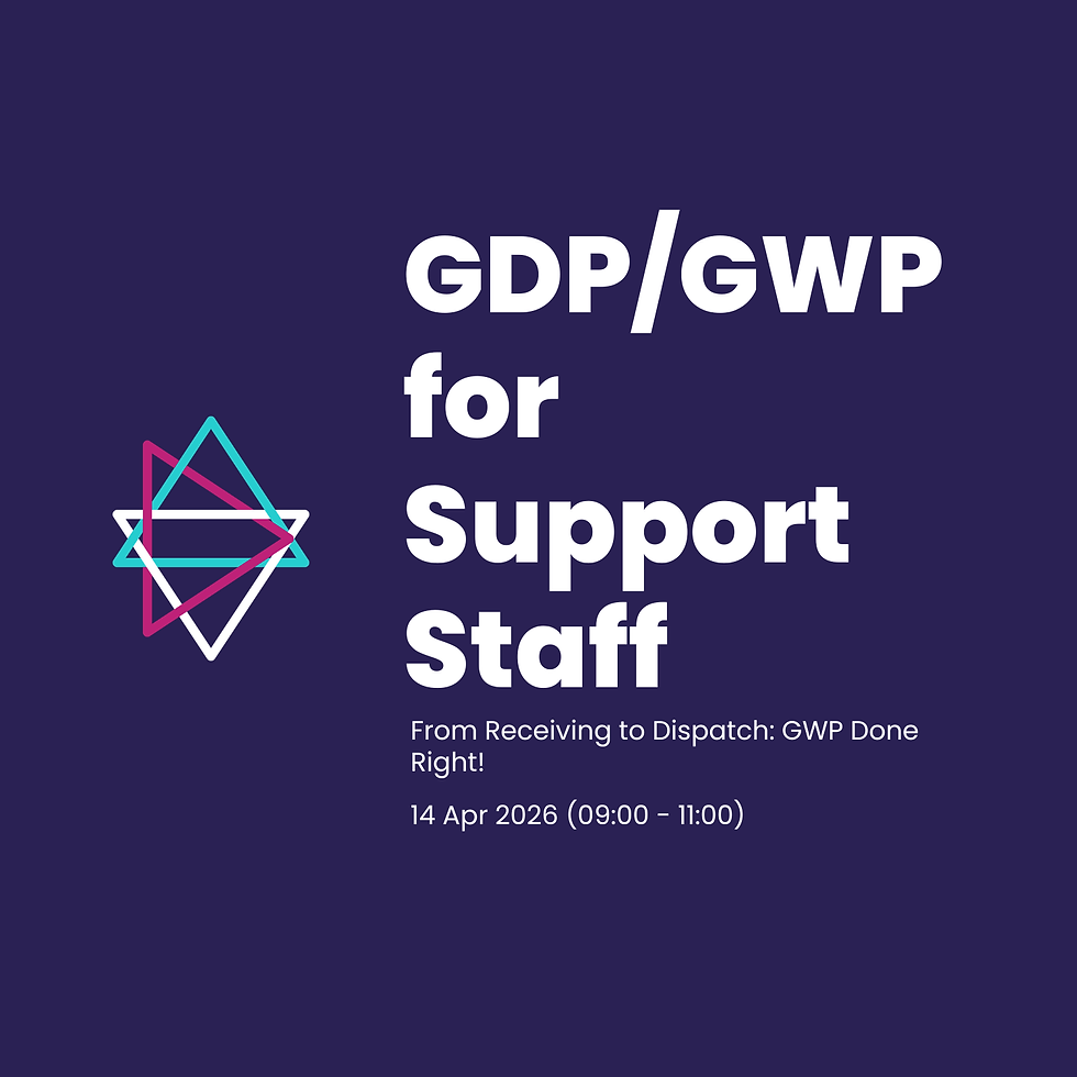 GWP/GDP: Warehouse & Support Staff Training for Pharmaceuticals and Medical Devices