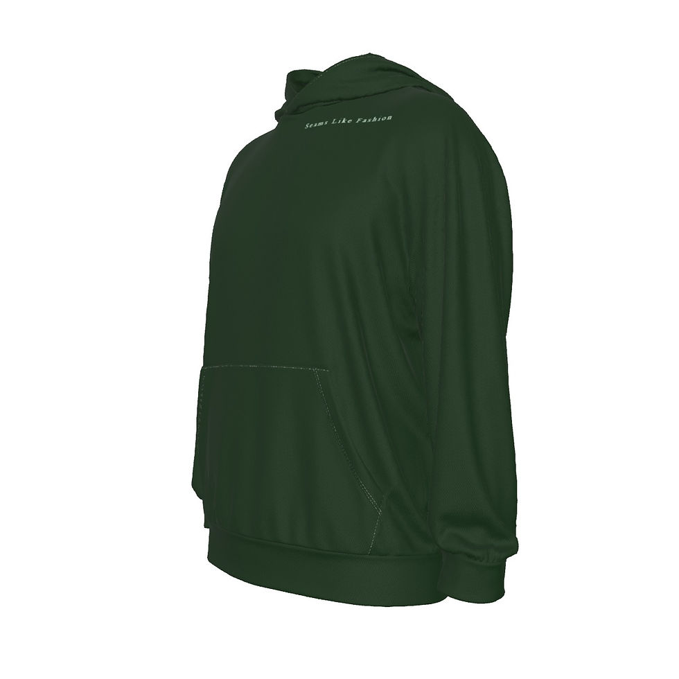 Thumbnail: All-Over Print Men's Drop Shoulder Patch Pocket Hoodie