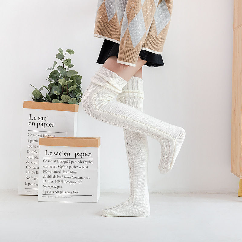Thumbnail: Over Knee Thigh High Stockings Warm Long Stocking