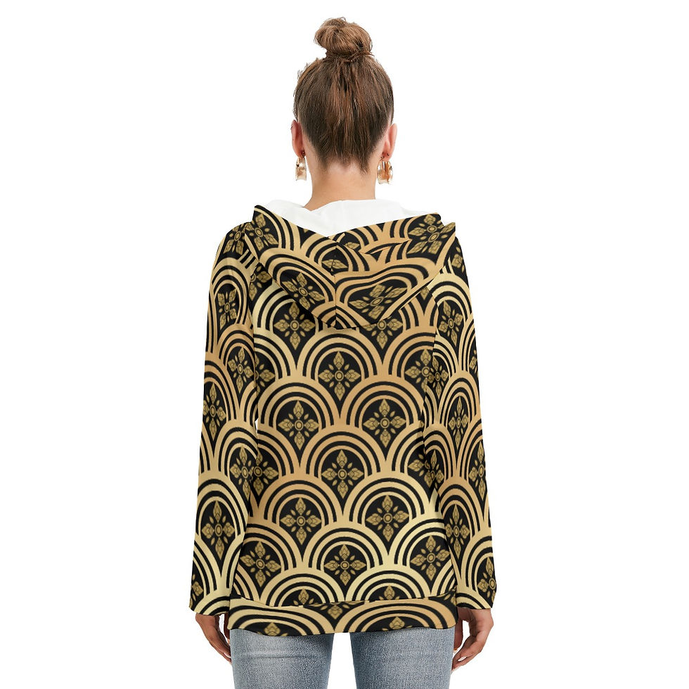 Thumbnail: All-Over Print Women's Hoodie With Double Hood