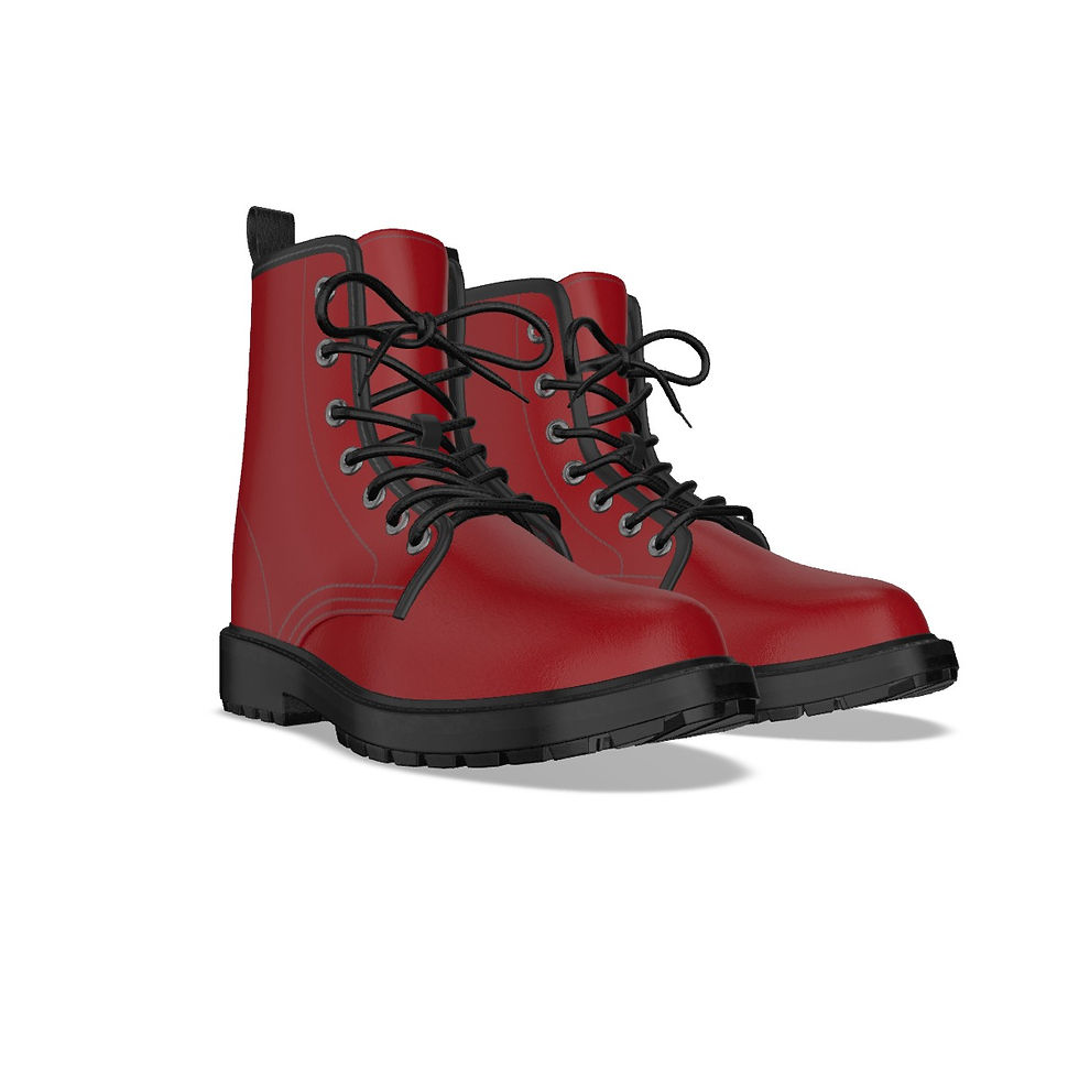 Thumbnail: All-Over Print Women's Martin Short Boots With Black Bottom