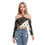 Thumbnail: All-Over Print Women's Halter Lace-up Top