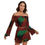 Thumbnail: All-Over Print Women's Off-shoulder Top And Skirt Set