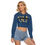 Thumbnail: All-Over Print Women's Crop Top Hoodie|Velvet