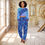 Thumbnail: All-Over Print Women's Crop Sweatshirt Suit