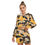 Thumbnail: All-Over Print Women's Mirco Fleece Hoodie And Shorts Set