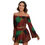 Thumbnail: All-Over Print Women's Off-shoulder Top And Skirt Set