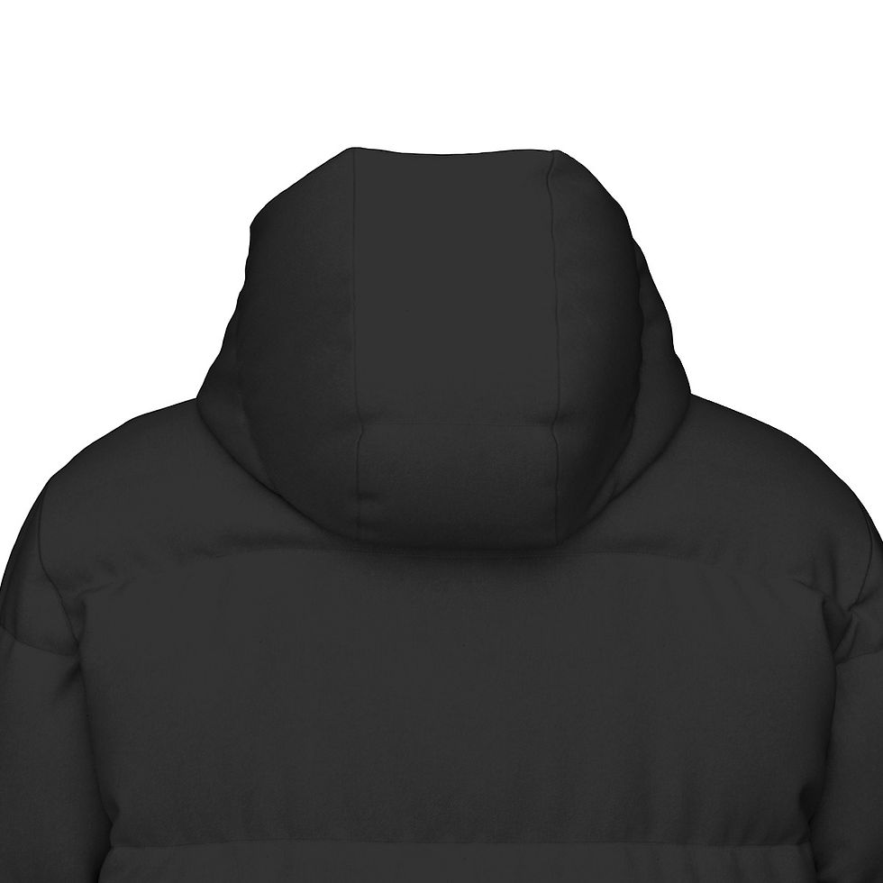 Thumbnail: All-Over Print Unisex Long Down Jacket