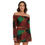 Thumbnail: All-Over Print Women's Off-shoulder Top And Skirt Set