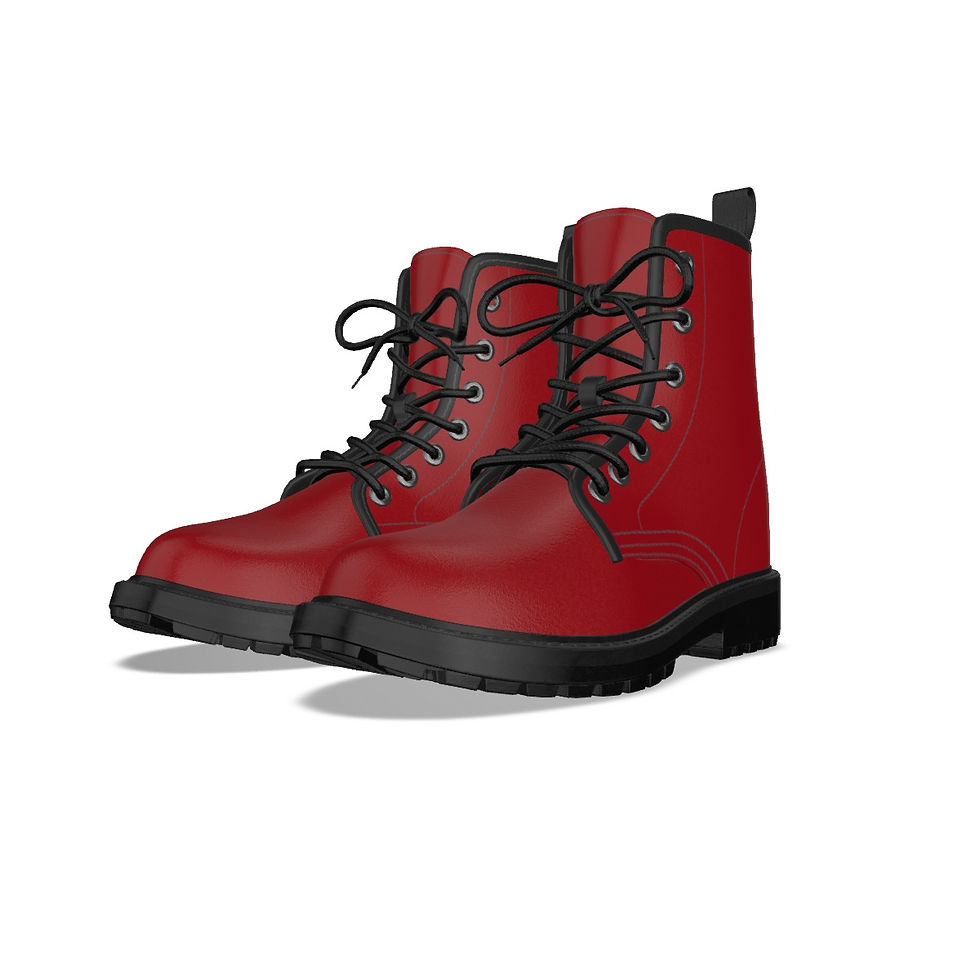 Thumbnail: All-Over Print Women's Martin Short Boots With Black Bottom