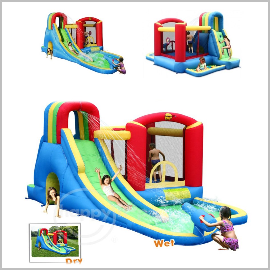 Castelo insuflável aquático Happy Hop - Splash Wave Fun Zone - 9047N