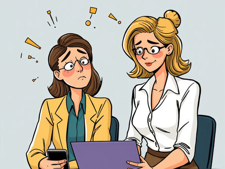 consultant helping client