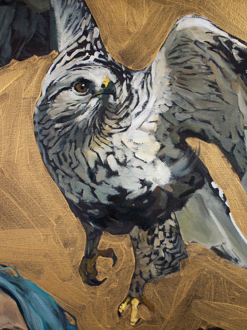 Thumbnail: Girl and falcon