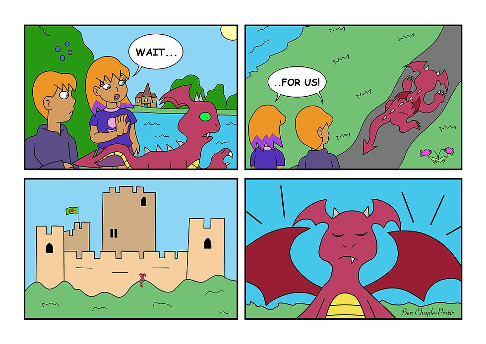 Twins discover Baby Dragon Comic Strip Issue 2.jpg