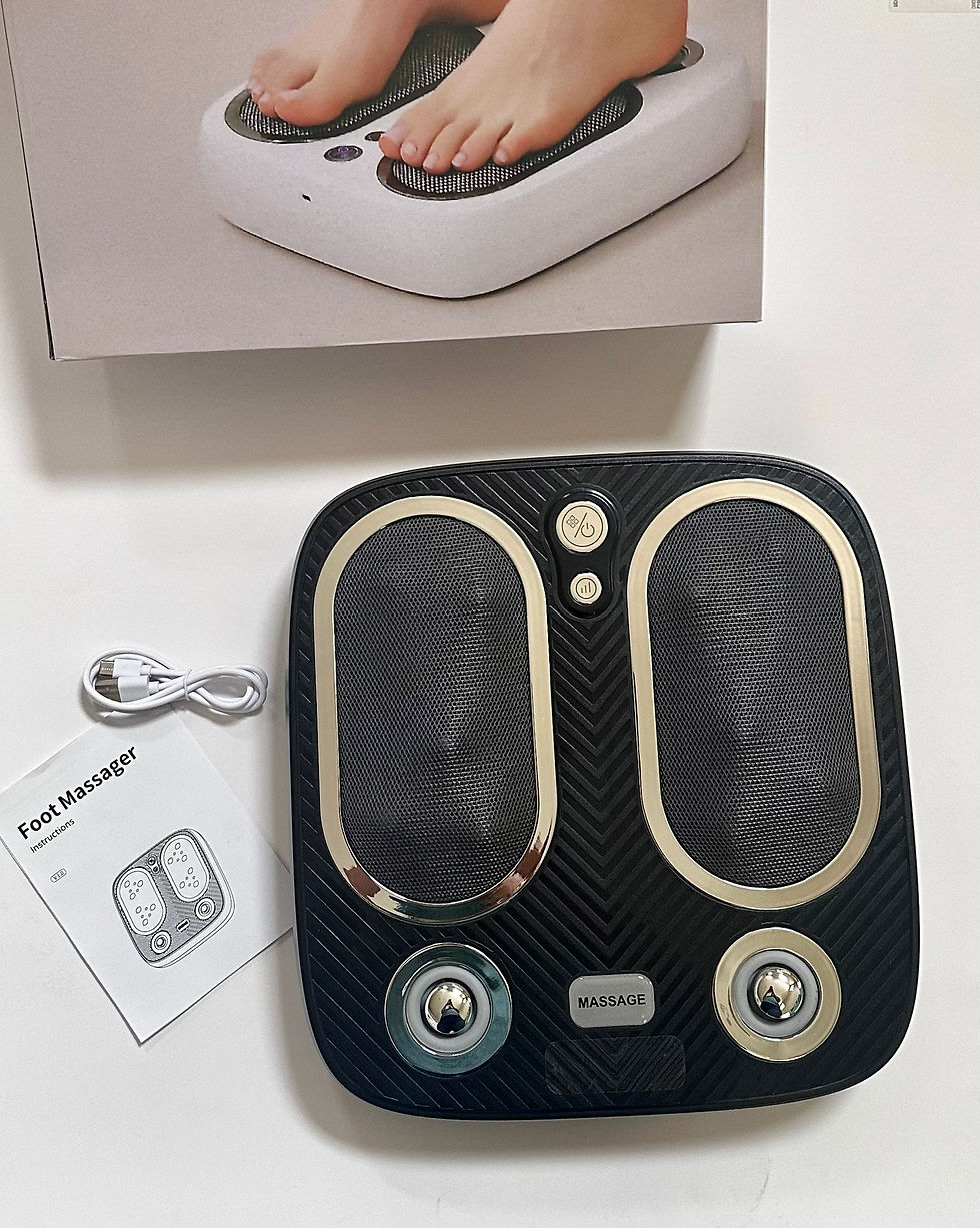 Thumbnail: Stress & Pain Relief Foot Massager w/Heat- Deep Tissue, Circulation & Relaxing
