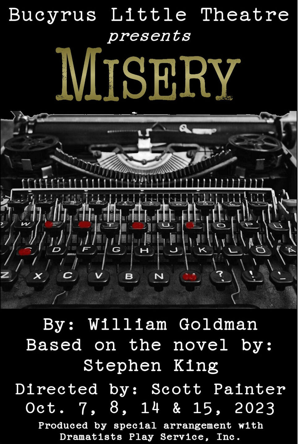 Misery | Bucyrus Little Theatre | 2023-24 Season