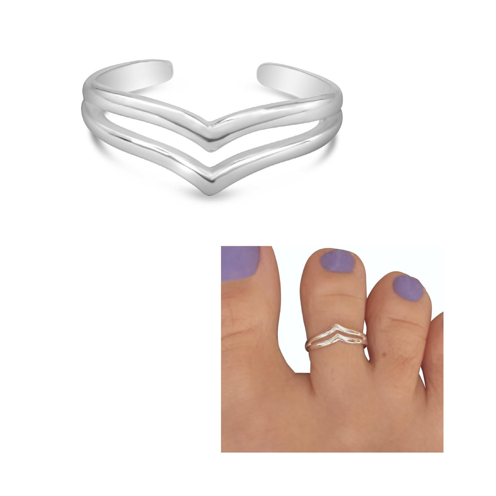 טבעת רגל כסף 925