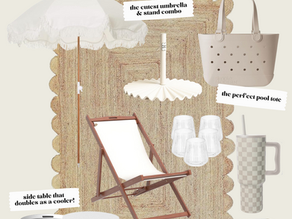 Trendy Poolside Amazon Finds: Cute Neutral Summer Essentials