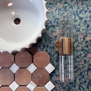 DIY Zellige-Inspired Terracotta Octagon Dot Tile