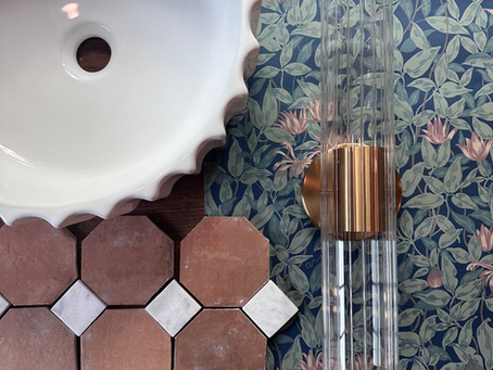 DIY Zellige-Inspired Terracotta Octagon Dot Tile