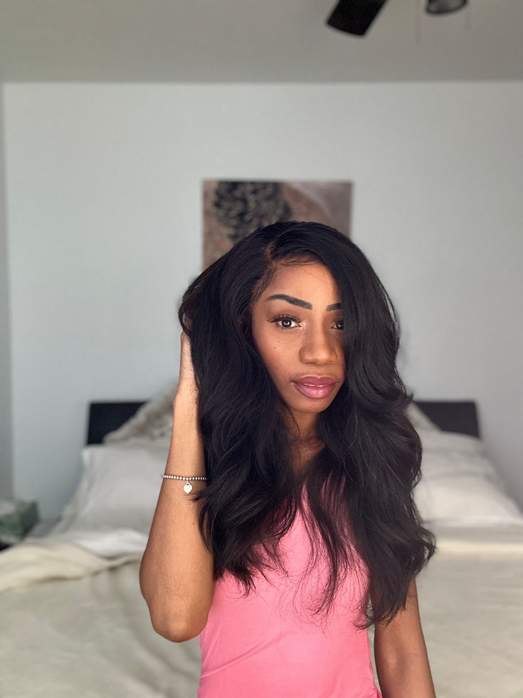 Perruque Lowena en cheveux indonésiens SEA Natural Straight 20", closure 6x6 HD pré-plucked