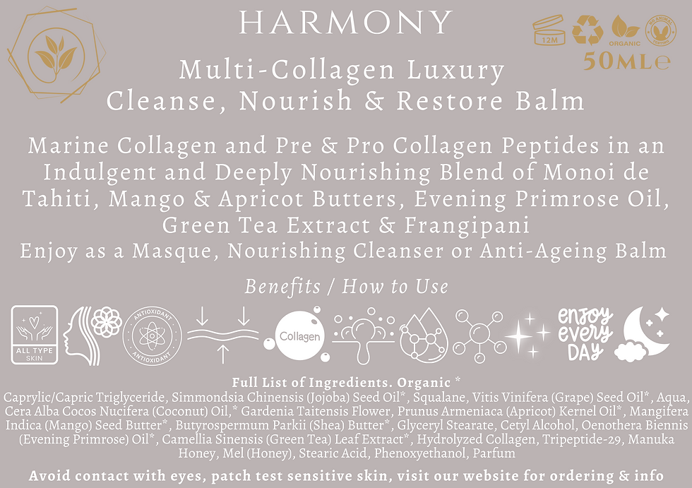 Thumbnail: HARMONY Multi Collagen Luxury Rescue, Nourish & Beauty Balm 100ml