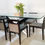 Thumbnail: 6 PEOPLE DINNING TABLE WITH CHAIRS