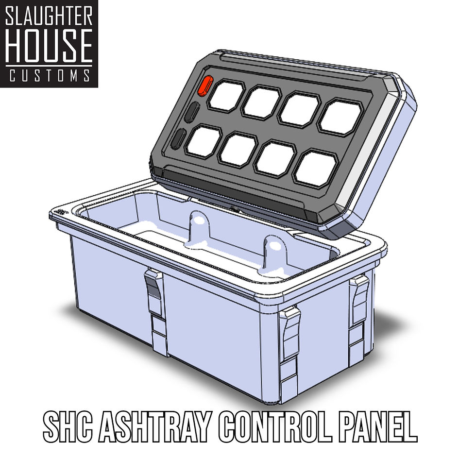 SHC Ashtray Control Panel - BARE Unit (No Electronics)