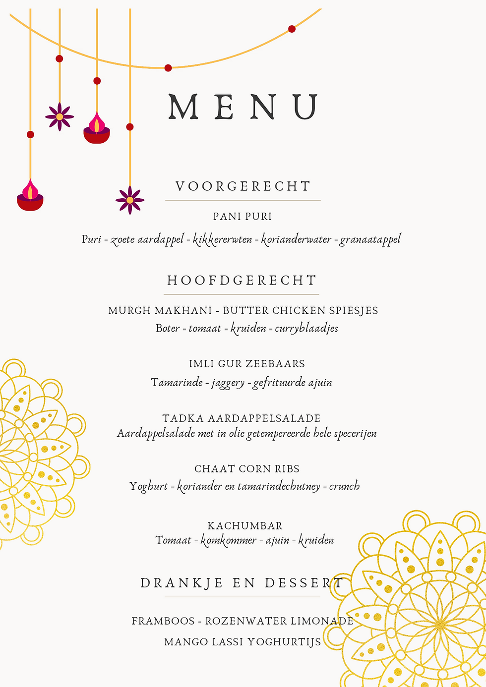 Volledig BBQ menu 3: Indiaas geïnspireerd
