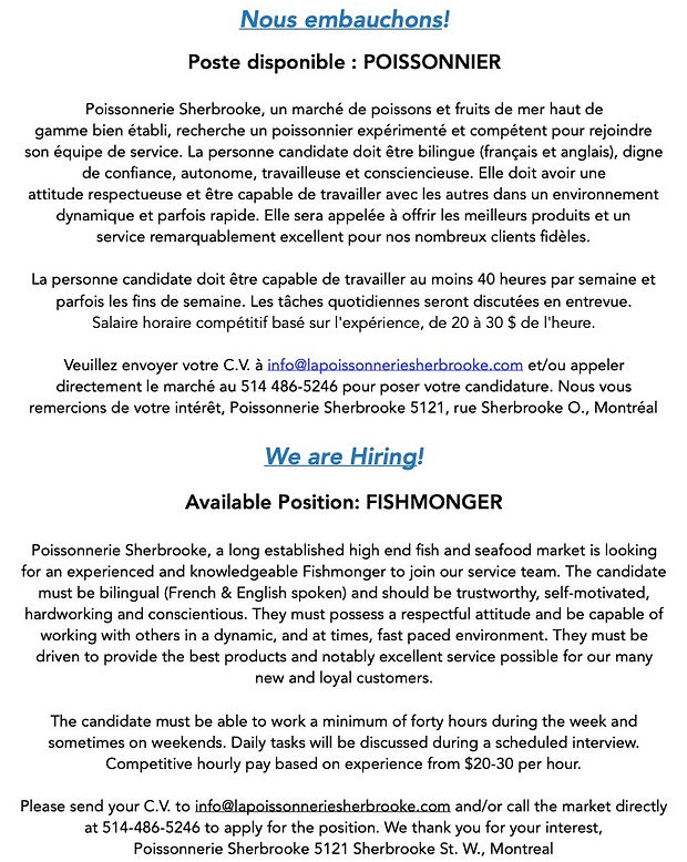 Poissonnerie Sherbrooke Hiring Fishmonger Sheet (Final 2).jpeg