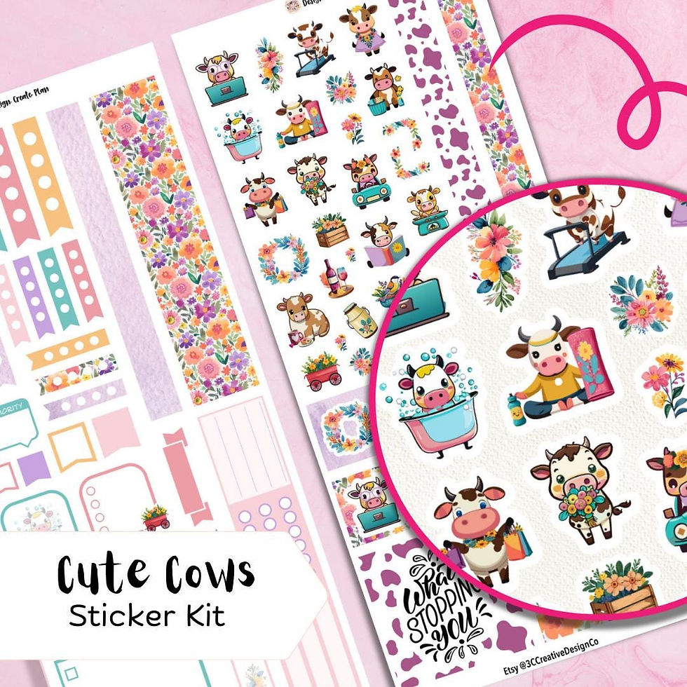 Thumbnail: Hobonichi Weeks or Cousin Planner Weekly Sticker Kit, Journal Sticker