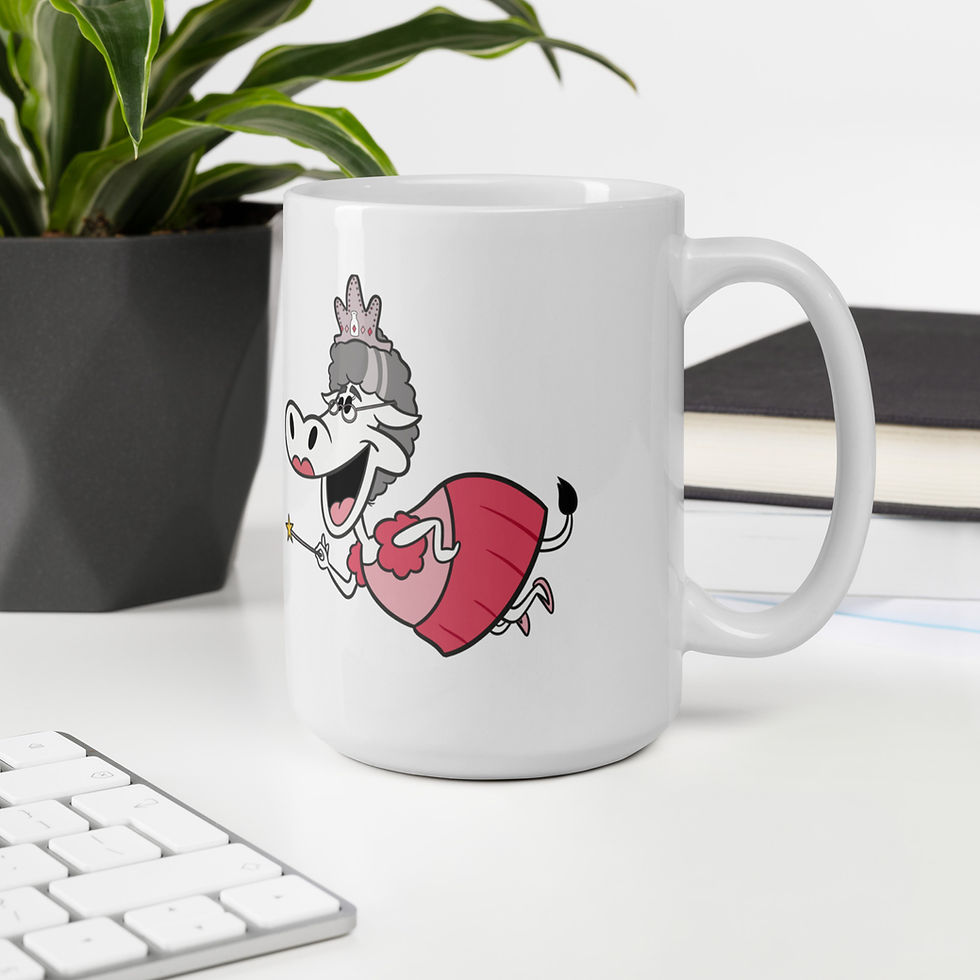 Thumbnail: Dairy Godmother White glossy mug
