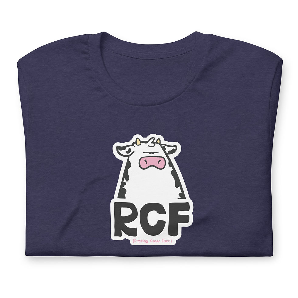Thumbnail: Unisex t-shirt - Resting Cow Face