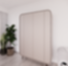 2.1m wardrobe storage cabinet with arc edge