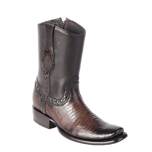 Bottes en peau de lézard véritable noir du Far West Bottes en peau de lézard véritable noir du Far West
