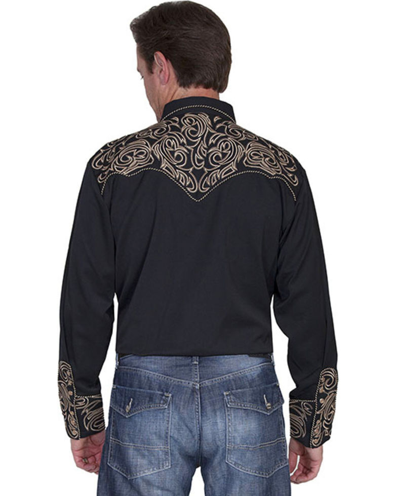 Scully Embroidered Scroll Western Shirt