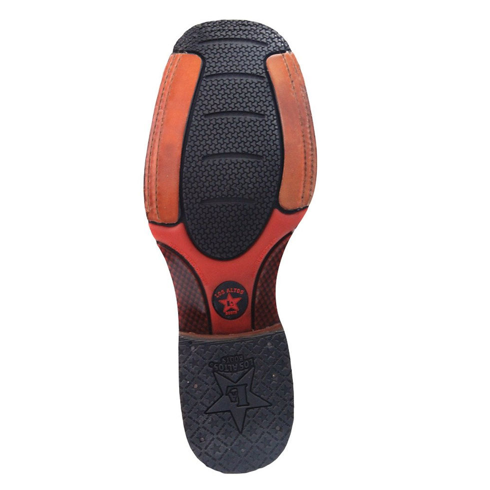Thumbnail: Los Altos Wide Square Toe Ostrich Boots