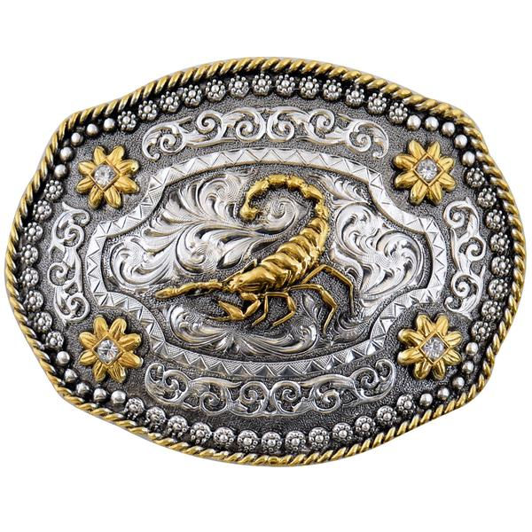 OVAL METAL BUCKLE WITH ALACRAN WD027